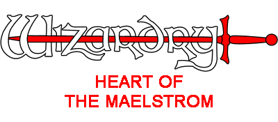 Wizardry V Heart of the Maelstrom logo for Commodore 64